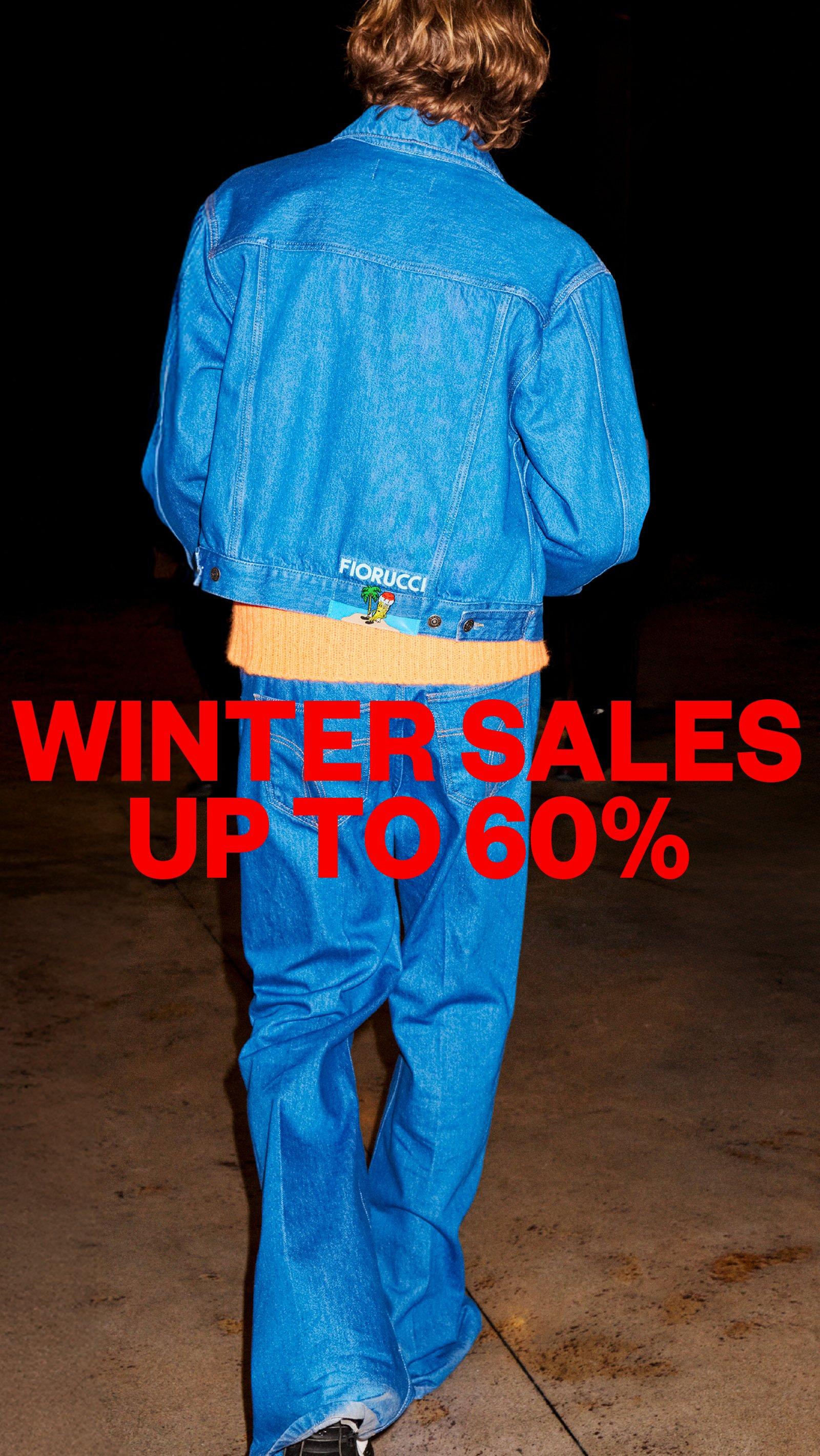Winter sales up to 60% off.